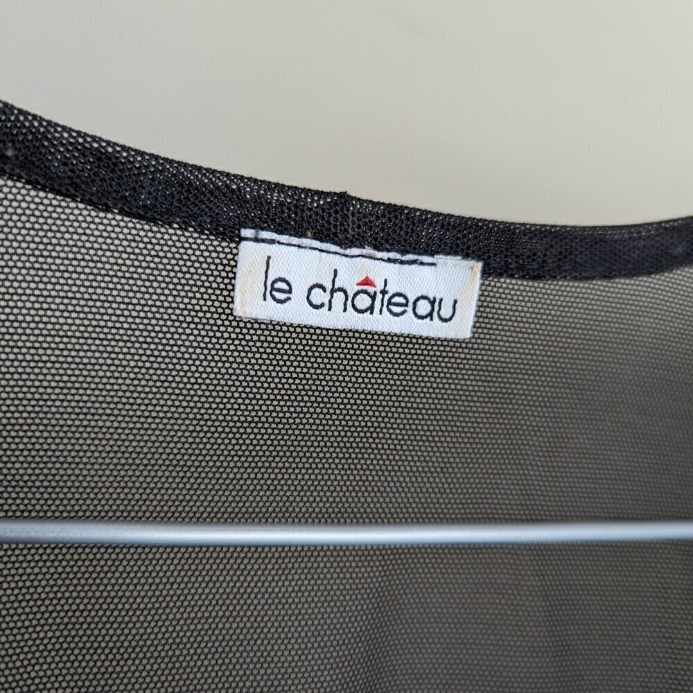 Vintage Le Chateau Y2K sheer top - Picture 3 of 6